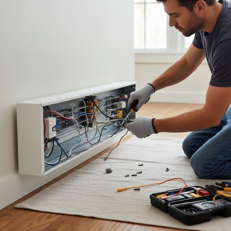 Electric Baseboard Heater Installation