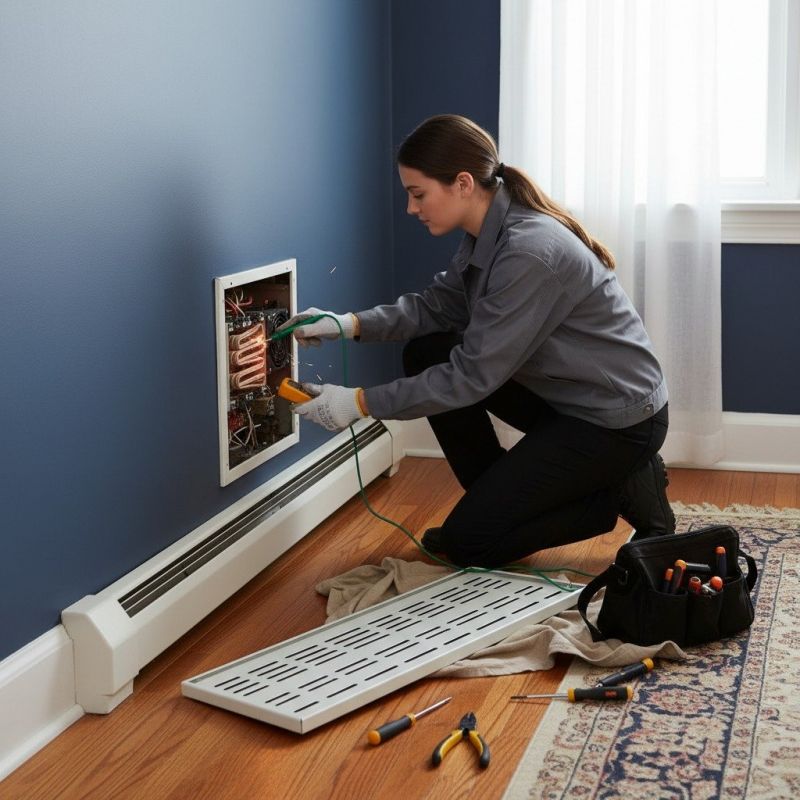 Electric Baseboard Heater Installation