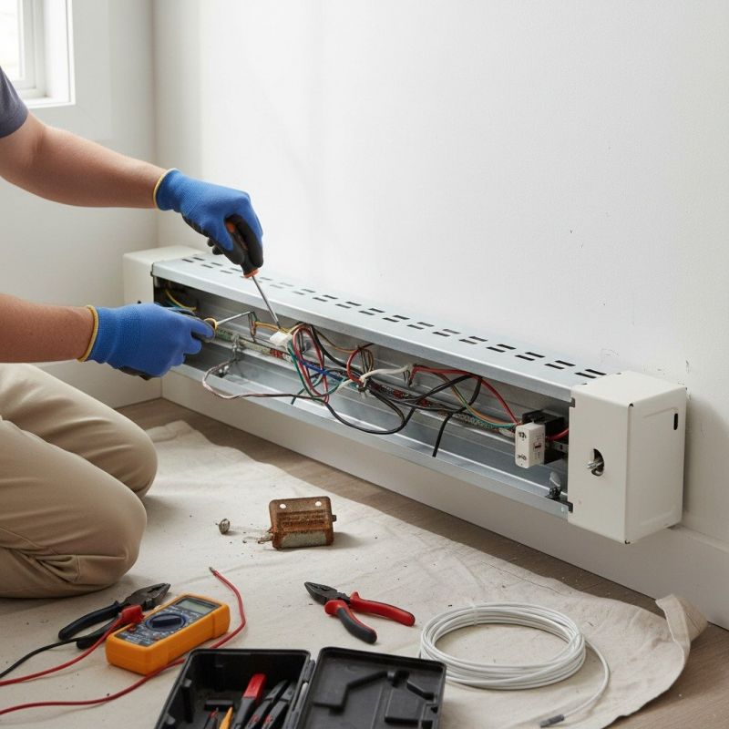 Electric Baseboard Heater Installation