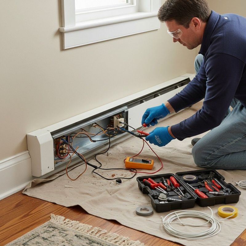 Electric Baseboard Heater Installation